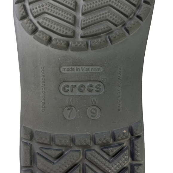 Crocs Crocband II Gray Slides Slip On Size W9 M7 - Picture 11 of 11